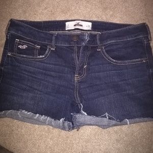 Dark wash shorts